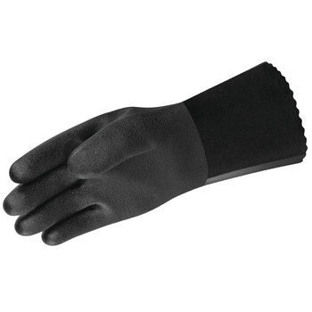 代尔塔（Deltaplus）201781 VE781 防爆型PVC防化手套 防水防滑防静电棉绒衬里无缝全涂层 定做 9码 12副