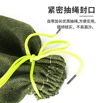 锐护 防汛专用沙袋 消防应急物业挡水抗洪专用帆布袋吸水膨胀袋沙包（不含沙）30*70CM抽绳标准款 10条装