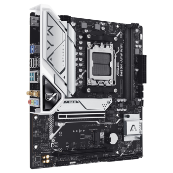 华硕B650M-AYW WIFI 哎呦喂主板 支持DDR5 CPU 7700X/7600X/7500F (AMD B650/socket AM5)