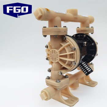 FGO 气动隔膜泵耐强腐蚀 氟塑料PVDF+F46特氟龙 DN25A 1寸 9m³
