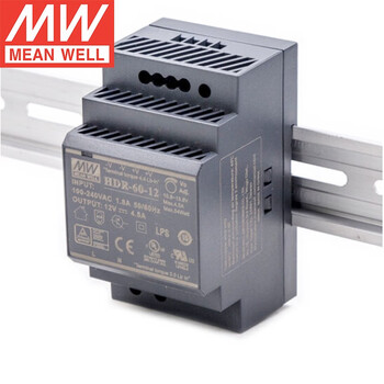 明纬（MEANWELL）HDR-60-12 导轨安装开关电源 明纬电源 4.5A 12