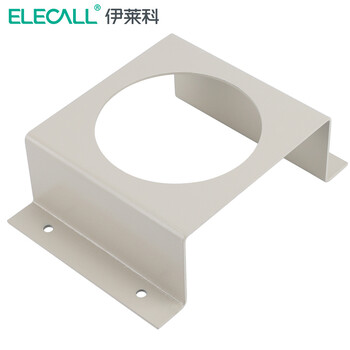 伊莱科(ELECALL)压差表压差计安装盒 不锈钢压差表安装面板TE2000 银色 明装支架（铁制安装架)定做