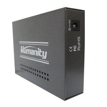 红脉（Humanity）HM-T1000B60DA 光纤收发器 千兆 1光1电 单模双纤60KM 单台价