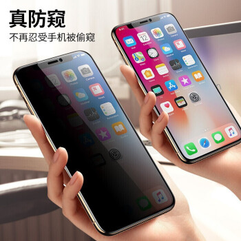 2片tensam苹果12钢化膜防窥膜iphone12promaxmini手机全屏防蓝光防爆