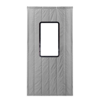 兰诗（LAUTEE）FH-2045 冬季棉门帘加厚超市商场酒店冷库保温挂帘防风棉门帘商用 两层棉无窗口 宽80*高2.2米