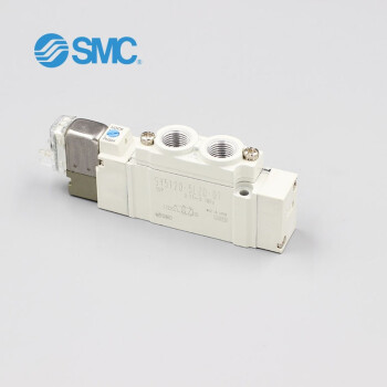 SMC SY5120-2L-01-F1 5通电磁阀 L形插座式 螺纹配管 非锁定 SY5000系列 脚座式托架
