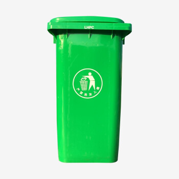 JN JIENBANGONG 垃圾桶 大号带盖户外分类垃圾桶240升掀盖垃圾桶 绿色厨余垃圾