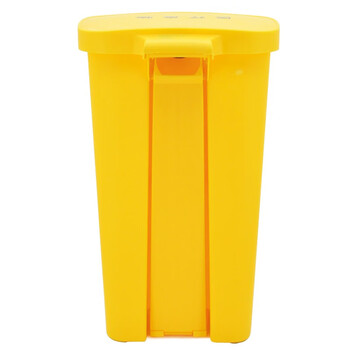 益美得 DJ-50黄色医疗垃圾桶脚踏式大号医院诊疗所用废物垃圾桶 脚踏50L黄色