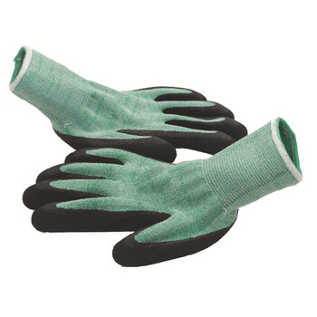 者也（ZYE）弹力发泡手套 耐磨防滑防油劳保手套浸胶涂掌皱纹工地搬运工作劳防保护手套 1双