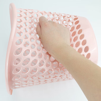 金诗洛 垃圾桶纸篓 镂空垃圾桶 洗手间卫生间塑料垃圾桶垃圾箱 颜色随机 K201