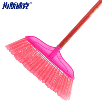 海斯迪克 HKQS-102 开丝硬毛塑料扫把 小美好(配木杆)33cm毛宽【10把】