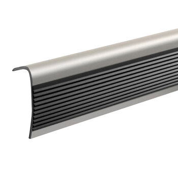 稳斯坦 WST4012 楼梯防滑条 台阶包边L型护角防撞条 pvc自粘防磕碰3M背胶灰黄一米