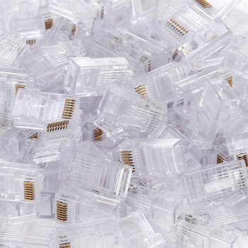 康普 AMP NETCONNECT 原装超五类网络水晶头 RJ45(100个一包）8-554720-3（原安普布线品牌）