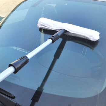 益美得 加长伸缩杆玻璃刮涂水器高空玻璃门头清洁套装 2.4米双节杆+玻璃刮+涂水器