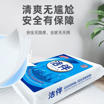 洁云卫生纸平板纸460g*3包 L码厕纸医院B超用纸草纸宠物捡屎纸洁 伴
