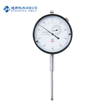 哈量连环百分表头量表 公差百分表 不锈钢加铜质结构 六钻防震 耐磨 0-50_0.01mm