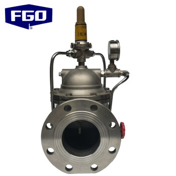 FGO 500X持压泄压阀 管道安全阀 泄水阀 不锈钢法兰连接1.6mpa  500X-16P DN200