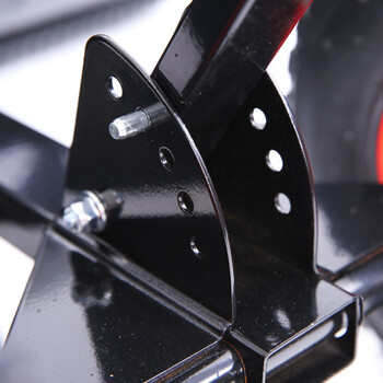 者也 手推式铲雪铲 轮式铲雪车铲雪板推雪板推雪铲扫雪抛雪机 小号单杆76*38*16CM 预售