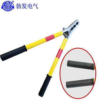 勃发 27.5kv 2把绝缘夹钳线长3米 高铁专用反光电力短接线