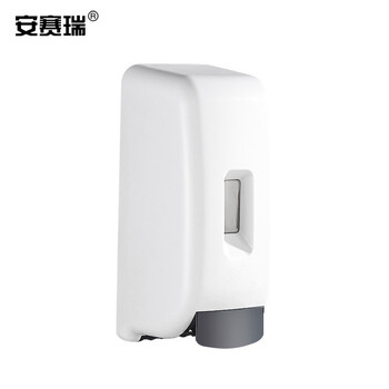 安赛瑞 手动泡沫皂液器 学校幼儿园壁挂式洗手液瓶 1000ml 医院卫生间泡沫机清洁机  白色 710089
