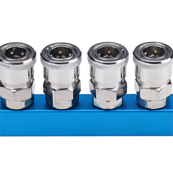 冰禹 BYQD-106 直四通 C式快速接头 快插气动SMYSMV自锁接头气动元件 直四通