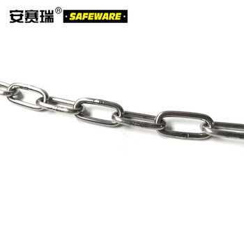 安赛瑞 304不锈钢链条 金属铁链子晾衣晒衣绳护栏链 φ5mm×1m 三条装 12261