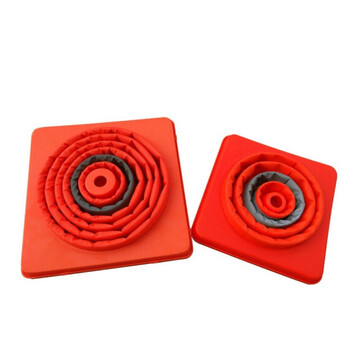 聚远 JUYUAN 路锥便携可折叠反光路障锥可伸缩升降警示圆锥 30*30*45CM高 3个起售1个价