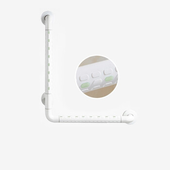 莫顿（MODUN） 卫生间防滑L型栏杆墙壁夜光安全扶手 MD-9908-3白色带夜光[70*50]