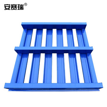安赛瑞 钢制托盘 叉车托盘栈板 仓储防潮板物流垫板垫仓板100×100×12.5cm 漏铺   200244