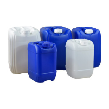 贺曼化工桶堆码桶塑料桶废液桶加厚带盖工业桶塑料桶包装桶5L蓝色方形桶