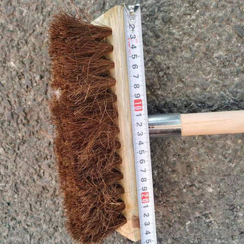 工霸(GONGBA)工业长把清洁刷 鬃毛刷棕毛 木把 1把 定制