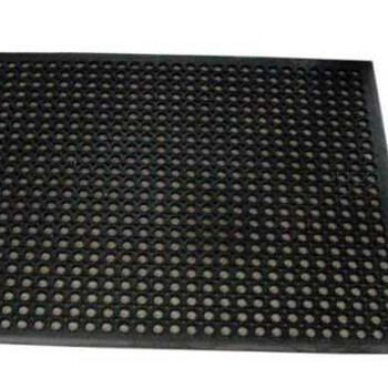 雅的 发橡胶垫厨房防滑垫耐磨耐油减压方块拼接商用地毯橡胶垫 60*90cm单张 /块