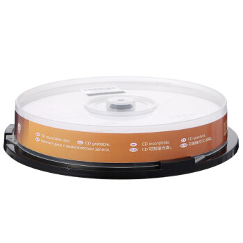 飞利浦（PHILIPS）CD-R光盘/刻录盘 空白光盘 刻录光盘 光碟 52速700M 桶装10片 