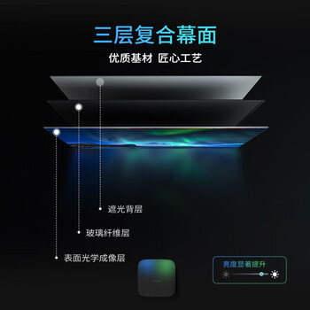 MR.RIGHT 电动玻纤幕 120英寸16:9光学微分子玻纤幕布 平整不卷边 南通精英10年口碑老店