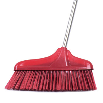 卫洋WYS-105不锈钢杆细丝软毛扫把 学校用扫帚 清洁笤帚 颜色随机 加大款单只装