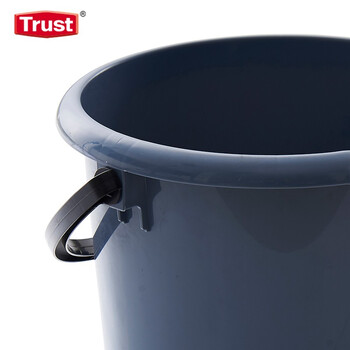 安赛瑞 塑料水桶 圆形提桶 9L 物业酒店带刻度清洁桶 灰色 5253 特耐适Trust 企业可定制 710060