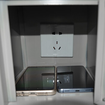 盛花加厚钢制84门手机柜手机充电柜储物柜可充电存放柜物品柜保管柜可更换亚克力小门