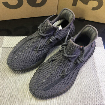 阿迪达斯adidas官网yeziyeezy椰子鞋男士350灰橙侧透满天星真爆版男