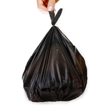 e洁（e-clean） TW104050-60糖果香小号40*50cm卫生间用波纹垃圾袋黑色60只/卷定做12卷