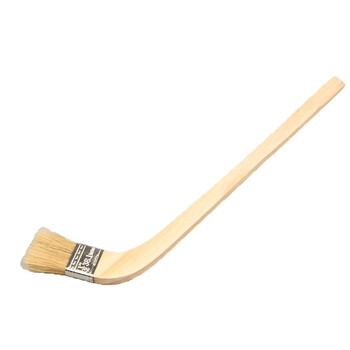 苏识 QJ0071 耐溶剂猪鬓毛刷侧弯柄油漆刷子 1寸纯猪毛 10把