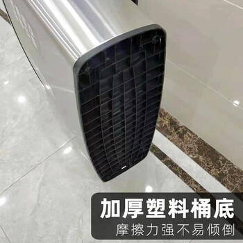 迪恩斯（DEANS）不锈钢垃圾桶室内分类垃圾桶大号商用三分类果皮箱商场超市公共场合高档垃圾箱 218E3