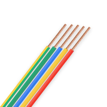 金龙羽 国标铜芯电线电缆单芯多股软线阻燃ZC-BVR1.5平方电线100米/卷 黄绿双色
