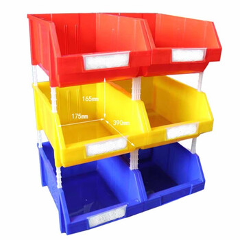 老A LAOA LA13119Y组立零件盒螺丝钉收纳盒元件盒黄色310*190*130   量大现做