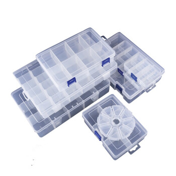 兰诗（LAUTEE）BS-631 零件盒可拆塑料盒螺丝配件电子元件盒 大号6格