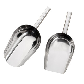 益美得 FW-1017 不锈钢铲子加厚平底铲垃圾铲簸箕  16寸圆底铲