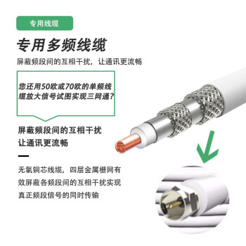 蓝邮手机信号放大接收器三网合一移动电信联通234G通话+三网 智能放大器办公山黑色主机一台【三频】