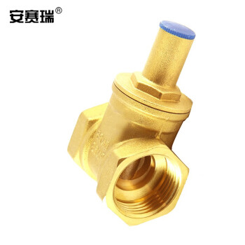 安赛瑞 黄铜带锁闸阀 自来水闸阀开关防盗锁闭阀门 DN25 1寸 430617