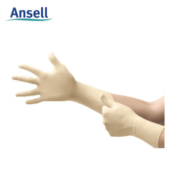 Ansell安思尔 91-210 一次性天然橡胶手套 无粉洁净室 6.5码 1包 (10副/包 20包起订）