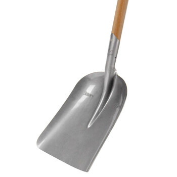 兰诗（LAUTEE）210380 煤铲铁锹 农用工具铁锨建筑钢楸 2号（中）煤楸整套1.2M槐木杆