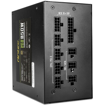 安钛克 Antec NE850金牌全模组/全日系电解电容/配Pcle16Pin电源线/风扇启停/电脑主机电源850W